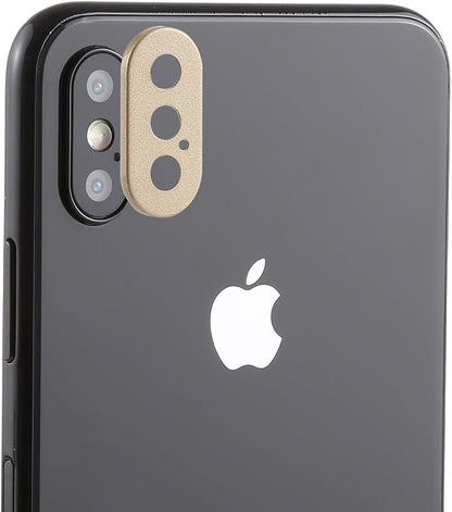 Compatible with iPhone Xs Max Rear Camera Lens Protection Ring Cover with Tray Eject Tool Needle (Gold)