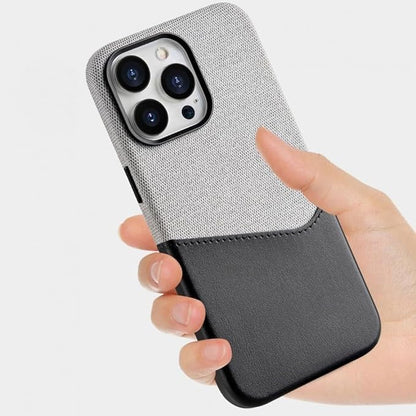 Ultrathin Case for iPhone 17 Pro Max/17 Pro/Air/17, Colorblock Card Slot Leather Back Drop Protection Cover (17 Pro,Green)