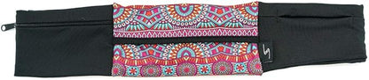 3 Pocket Adjustable Running Belt Waist Pack, Fanny Pack For Working Out With Sweat Resistant Backing, Holds All iPhone Models