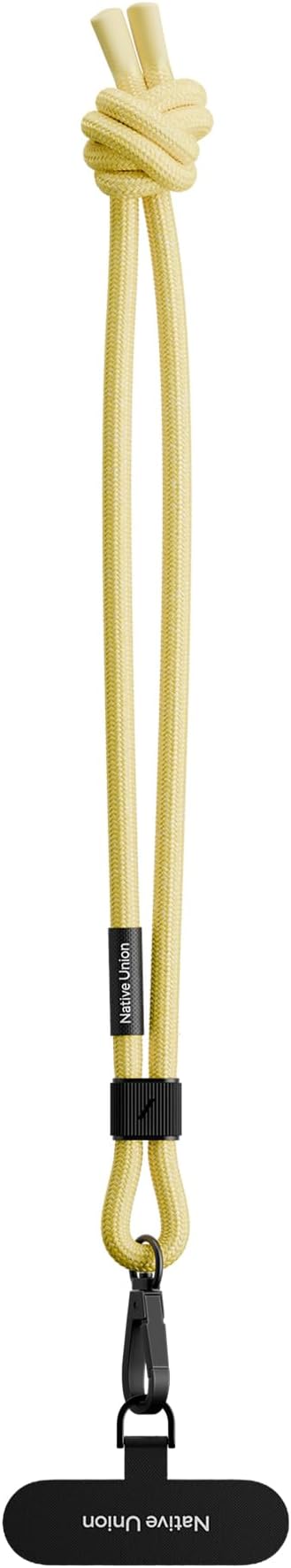 Native Union Sling – Adjustable & Detachable Phone Strap – Compatible with iPhone 16, 15, 14, 13 and most Smartphones – Made with 100% Durable & Recycled Materials (Lemon)
