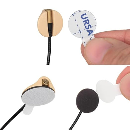 URSA Premium Mini Sticky Circles 60-Pack – 15mm Hypoallergenic Foam Adhesive Circles for Lavalier Mic Mounting, Low-Profile Stickies for URSA MiniMount & Most Lavalier Mics