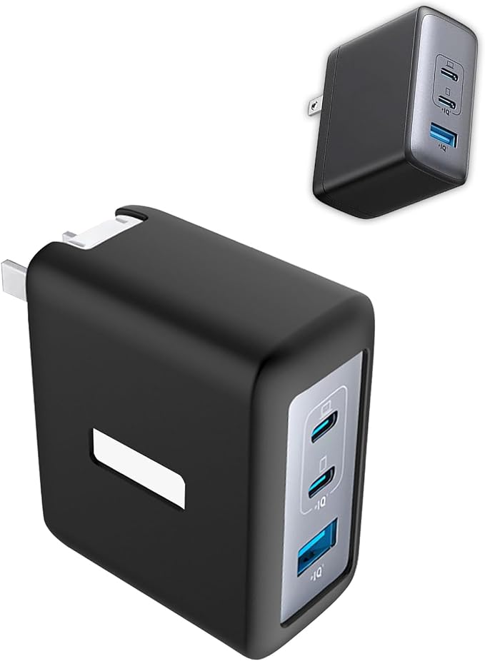 Silicone Protective Case for Anker Nano 100W USB-C Charger , Full-Body Protective Cover with Precise Cutouts, Shockproof Dustproof Charging Block Protector Sleeve & Scratch-Resistant Sleeve (Black)