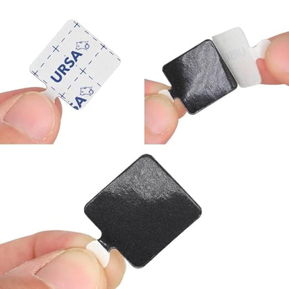 URSA Premium Sticky Squares – Pack of 60 Ultra-Thin Adhesive Pads for Discreet Mic/Fabric Mounting. for use with Bubblebee Concealers / RM11