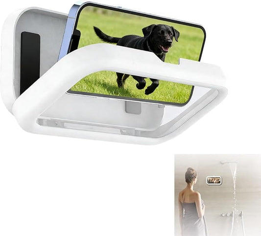 Waterproof Shower Phone Holder - 360° Rotation Case with Anti-Fog & High Sensitivity | Universal Mount Stand for Bathroom Wall, Mirror, Bathtub, Kitchen for Men & Women