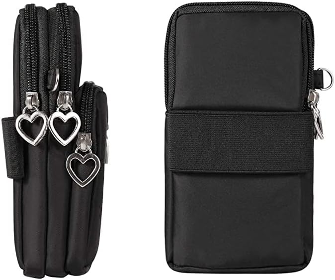 Women Crossbody Cell Phone Purse Wristband Sport Armband Wallet Bag Zipper Nylon Handbags