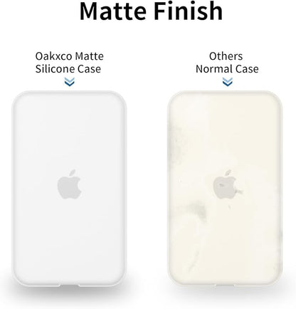 oakxco Silicone Case Compatible with iPhone Air Magsafe Battery Pack, Ultra Thin Slim Cover for 17 Air Battery Pack, TPU Rubber Scratch & Shatter Resistant Cover, Matte Clear