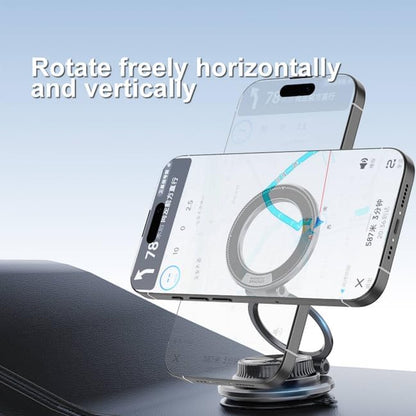 Hands-Free Magnetic Phone Mount for Car & Home, Ultra-Stable Suction Cup Holder for Dashboard & Desk, Mini Design, Secure for iPhone 15/14/13, Samsung Galaxy, Most Smartphones (Purple)