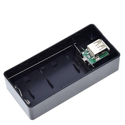 2X18650 USB Case Kit 18650 Charger DIY Box Shell Kit Black for Smart Phone MP3 Electronic Mobile Charging
