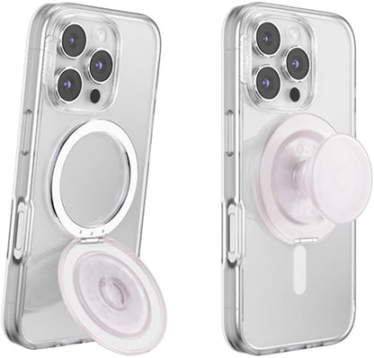 PopSockets Kick-Out Grip for MagSafe, Adjustable Kickstand for Portrait or Landscape, Magnetic Stand - Opalescent