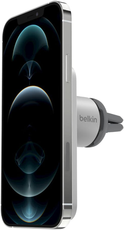 Belkin MagSafe Vent Mount Pro MagSafe iPhone Mount For Car - Silver