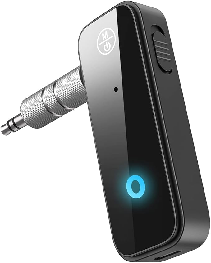 (Upgraded) Ankilo Aux Bluetooth 5.3 Adapter for Car, 2 in 1 Bluetooth Receiver Transmitter, Suitable for Cars, TV, Speakers, Stereo Systems and Headphones