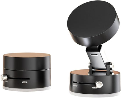 Mayten Magnetic Phone Holder Stand，Suction Phone Mount with Vacuum+TPU Gel Design for All Surfaces, Car Mount with Strong Suction and Adhesive, Compatible with iPhone/Android，All Smartphones (Black).