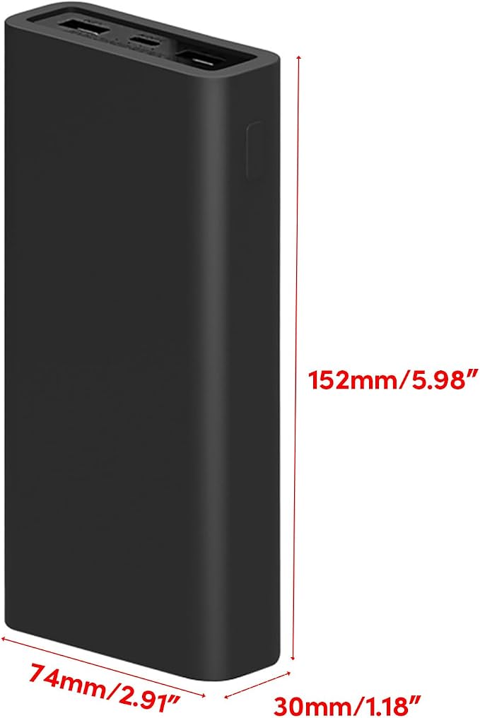Power Bank Case Silicone Case for 20000mAh Power Portable Holder Protect Your Device from Drops and Scratches Protector