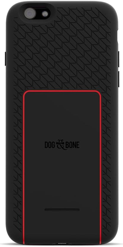 Dog & Bone Battery Charger Case for Apple iPhone 6 / 6S - Retail Packaging - Tread Red