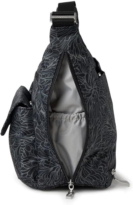 Baggallini womens Everywhere Bagg Crossbody Women 11x9 Lightweight Nylon Hobo Water-resistant Travel Bag W/Rfid