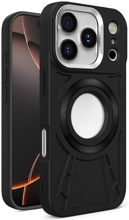 Slim Case for iPhone 17 Pro Max/17 Pro/Air/17, Logo View Military Cool Matte PC Shock Protection Anti-Scratch Cover (Black,iPhone 17 Pro)