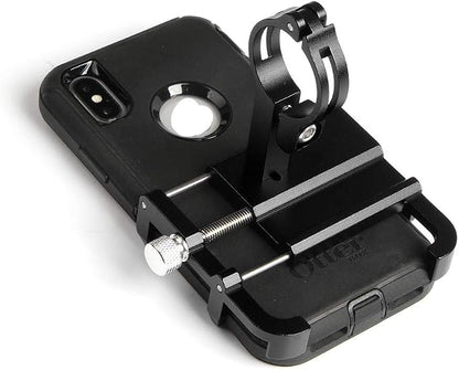 GUB Thick Case Design Bike & Motorcycle Phone Mount Handlebar Holder Adjustable Compatible with iPhone XR Xs 7s 8 Plus,Compatible with SamsungS7/S6/Note5/4,Any Phones with Thick Phone Case (Black)