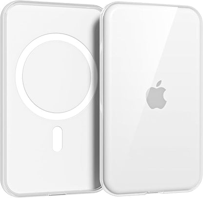 oakxco Silicone Case Compatible with iPhone Air Magsafe Battery Pack, Ultra Thin Slim Cover for 17 Air Battery Pack, TPU Rubber Scratch & Shatter Resistant Cover, Crystal Clear