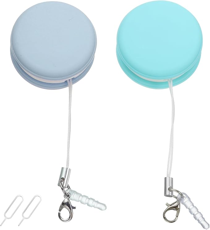 MECCANIXITY 2Pcs Screen Cleaners Blue Green Phone Screen Cleaning Wipes, Fingerprint Proof Cleaning Ball for Mobile Phones, Computers, Tablet Touchscreens, Car Screens