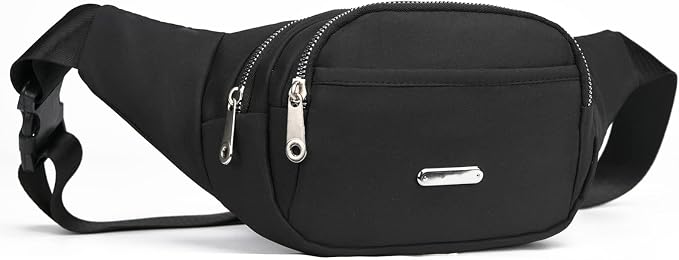DAITET Crossbody Fanny Pack for Men&Women,Large Waist Bag & Hip Bum Bag with Adjustable Strap for Outdoors Workout Traveling Casual Running Hiking Cycling