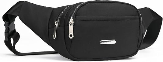 DAITET Crossbody Fanny Pack for Men&Women,Large Waist Bag & Hip Bum Bag with Adjustable Strap for Outdoors Workout Traveling Casual Running Hiking Cycling