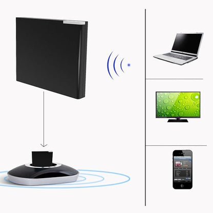 VR robot 30 Pin Bluetooth Receiver, Low Latency Adapter for iPod iPhone Music Docking Stations Speakers(Not for Car or Motorcycle)
