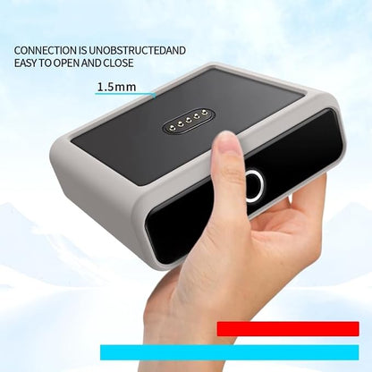 Case for Anker Prime Bank 100W, Charger Dock Silicone Protective Case, Charging Power Dustproof Shockproof Cover (Black)