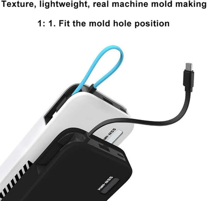 Mobile Power Silicone Case for CUKTECH CP25 20000mah 55W Power Bank Protective Case Power Source Sleeve (Transparent)