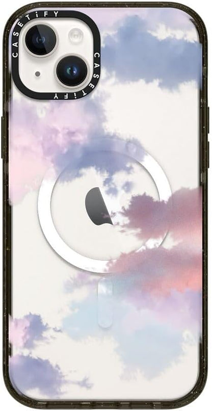 CASETiFY Impact iPhone 14 Plus Case [4X Military Grade Drop Tested / 8.2ft Drop Protection/Compatible with Magsafe] - Cloud - Glossy Black