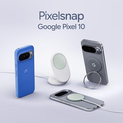 Google Pixelsnap Phone Charger with Stand - Fast-Charging 25W Qi2 Wireless Charger and Stand - Compatible with Pixel Phones and Qi-Certified Devices - Charger Adapter Sold Seperately