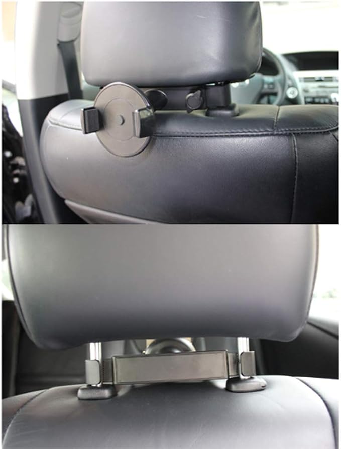 Holder Car Headrest Mount for Compatible with Samsung Galaxy S24/S23/S22/S21/S20/FE/Plus/Ultra Phones - Seat Back Cradle Swivel Dock
