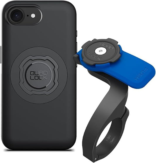 Quad Lock Out Front Handlebar Bike Phone Mount (V3) with MAG Phone Case for iPhone 16e