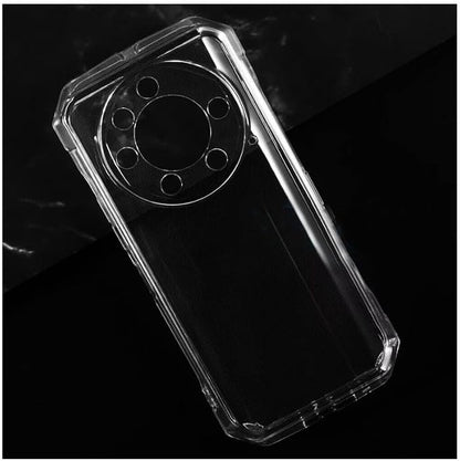 Cover for ZTE Blade A73 (6.52 inch) Case + Screen Protector，Tempered Glass 9H Hardness Protective Film and Soft Silicone Bumper Shell Transparent TPU Phone case -Clear