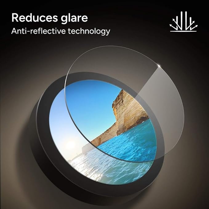 ZAGG Glass Elite Anti-Reflective Samsung Galaxy S25+ Camera Lens Protector – Anti-Glare Technology, Maximum Impact & Scratch Resistance, Smudge-Free Surface, Recycled Materials