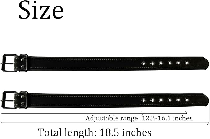 Armband Leather Harness for Man Adjustable Armband Harness Belt 2 PCS (Classic Black)