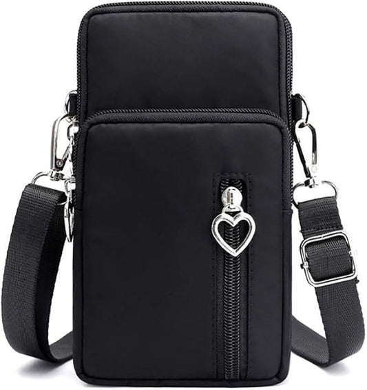 Phone Armband for iPhone 16 15 14 13 Pro/Pro Max, Samsung Galaxy S25 S24 Ultra Plus A16 A15 A06 - Crossboy Phone Purse Bag