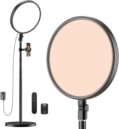 TODI Large Ring Light with 79" Stand, 6500K Full-Screen Selfie Ring Light with Stand and Phone Holder, Professional Big Ring Light for TikTok Light, Barber, Stream, Video, YouTube, Makeup, Photography