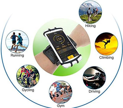 Outdoor Cycling Sport Running Gym 360° Rotating Armband Wristband Phone Holder for iPhone Air, iPhone 17 Pro, 16 Plus 15 14 13 12 11 Pro Max XR Samsung Galaxy A16 A15 A25 A35 A55 A36 A26 A54