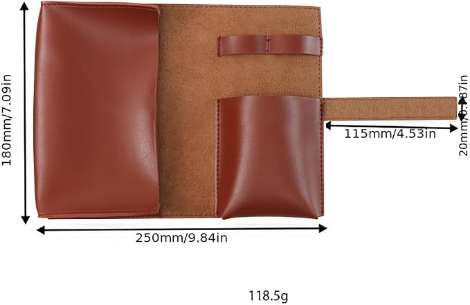 GSHLLO PU Leather Electronic Organizer Travel Case Foldable Phone Cord Storage Case Mobile Phone Charger Organizer Bag Charging Cable Carry Pouch Compact Tech Bag Vintage Power Bank Carry Pouch
