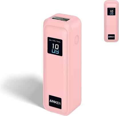 Silicone Case for Anker Prime Power Bank 220W 100mAh,Soft Silicone Protective Cover for Anker Prime Power Bank,Shockproof,Fall-Resistant,Pink