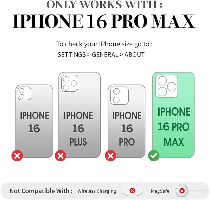 ZVE for iPhone 16 Pro Max Wallet Case, Zipper Crossbody Case with Card Holder Wrist Strap Phone Purse Cover for Women for iPhone 16 Pro Max 6.9" Dark Green