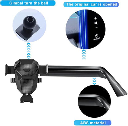 Car Phone Holder for Toyota Highlander Accessories 2020-2022 2021 Mount Cell Phone Holder Fit for Most Smartphones(2020-2022 12.3 inch Screen Only)