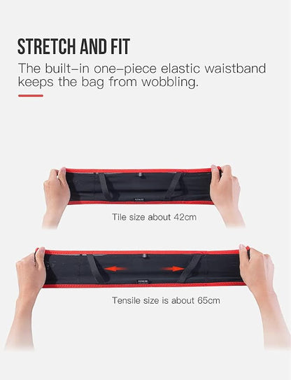 AONIJIE Lovtour Running Belt Waist Pack, Flip Waist Belt,with 250ml Soft Water Bottle Free and Lightweight for Marathon Climbing Jogging Cycling Workout Fitness Mobile Phone Holder