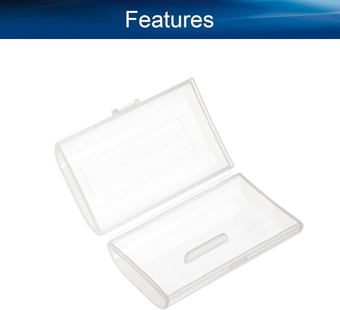 Heyiarbeit 2 x AA Battery Storage Case Holder Organizer Box Transparent 5Pcs
