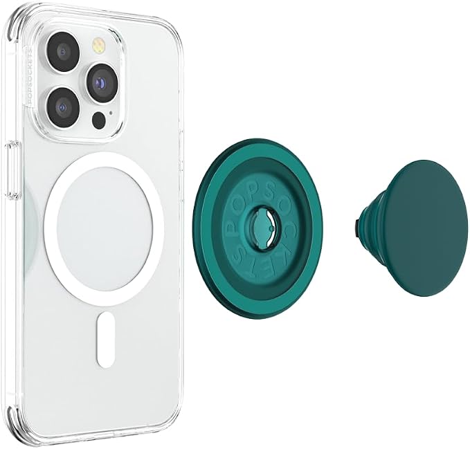 PopSockets Phone Grip for MagSafe, Magnetic Holder, Phone Stand, Green - Fresh Pine