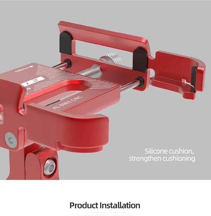 GUB P30 Aluminum Bike Phone Holder for 3.5" to 7.5" Device Bicycle Phone Stand Scooter Moto Mount Support Handlebar Clips