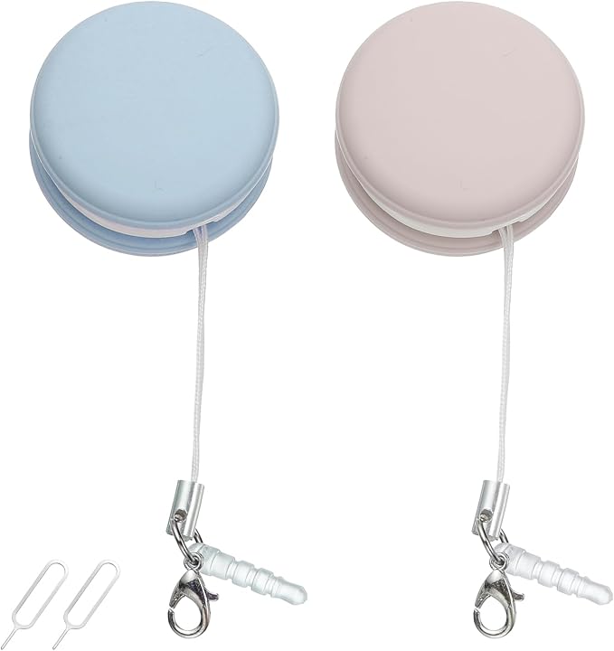 MECCANIXITY 2Pcs Screen Cleaners Blue Pink Phone Screen Cleaning Wipes, Fingerprint Proof Cleaning Ball for Mobile Phones, Computers, Tablet Touchscreens, Car Screens