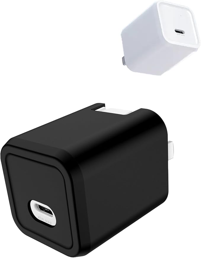 Case for Mophie 45W 1-Port USB-C Charger, Kids-Friendly Soft Silicone Protective Cover, Shockproof, Waterproof (Black)