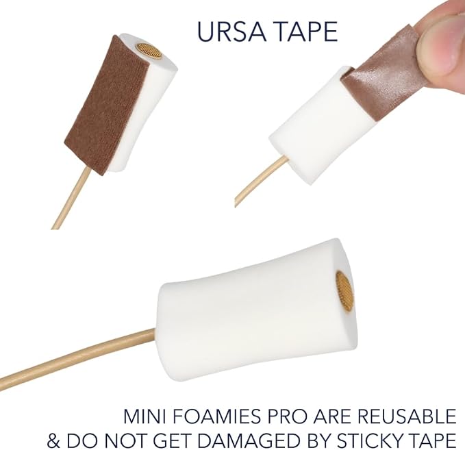 URSA Foamies: Soft Foam Mounts for Wireless Lav Mics. Can be stuck directly to the skin or costume. Fits SANKEN COS11, SENNHEISER MKE2, RODE LAV, DPA 4060/4070 (Pack of 12) (White)