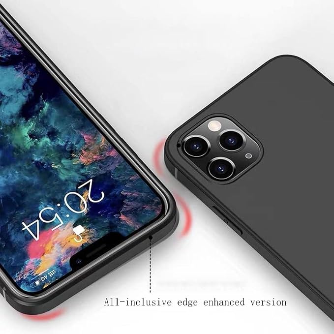 Cover for ZTE Blade A73 (6.52 inch) Case + Screen Protector，Tempered Glass 9H Hardness Protective Film and Soft Silicone Bumper Shell Black TPU Phone case -Fragments